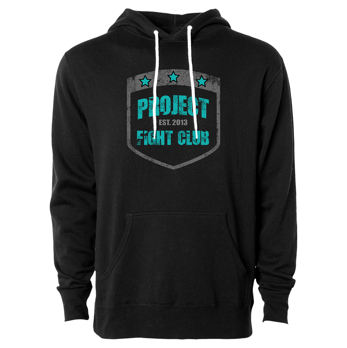 BLACK LIGHTWEIGHT HOODIE #2 - FIGHT ADDICTION
