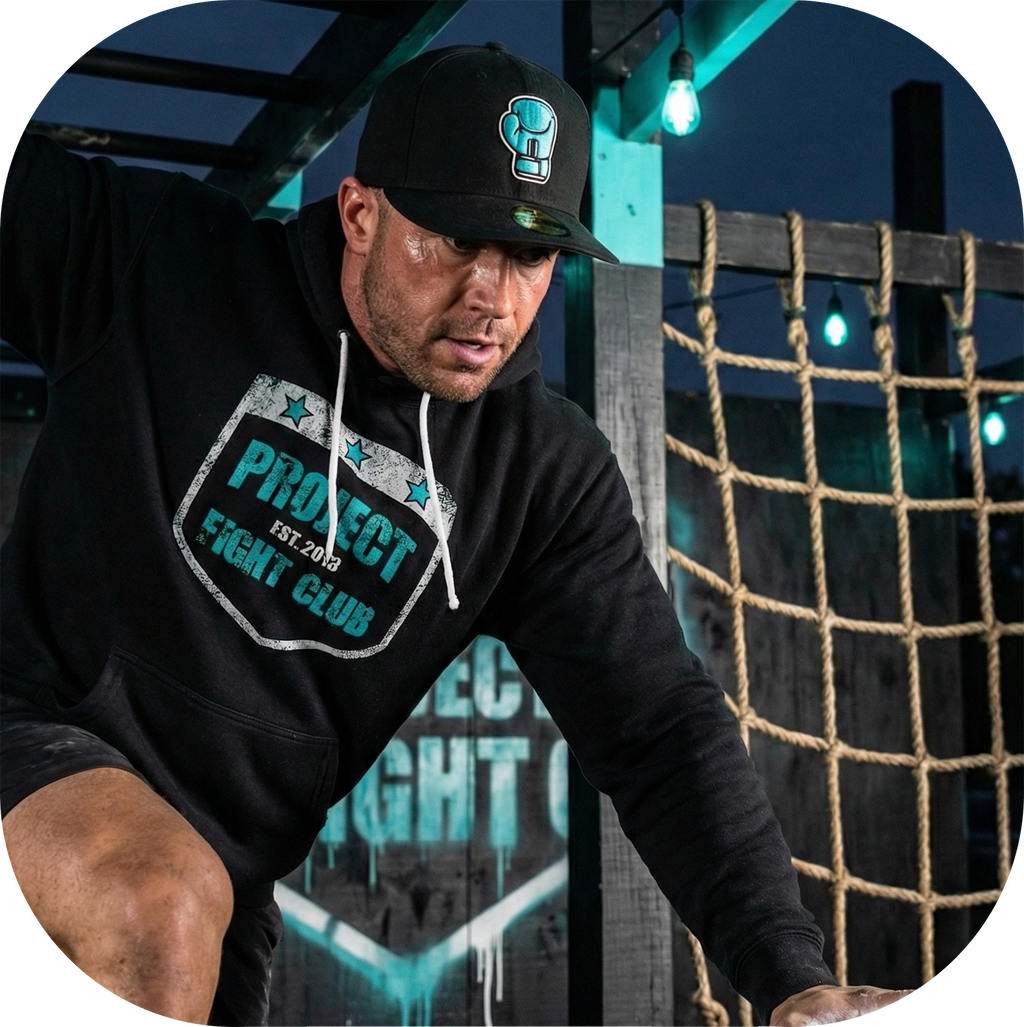 BLACK LIGHTWEIGHT HOODIE - FIGHT ADDICTION