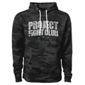 BLACK CAMO LIGHTWEIGHT HOODIE - FIGHT ADDICTION
