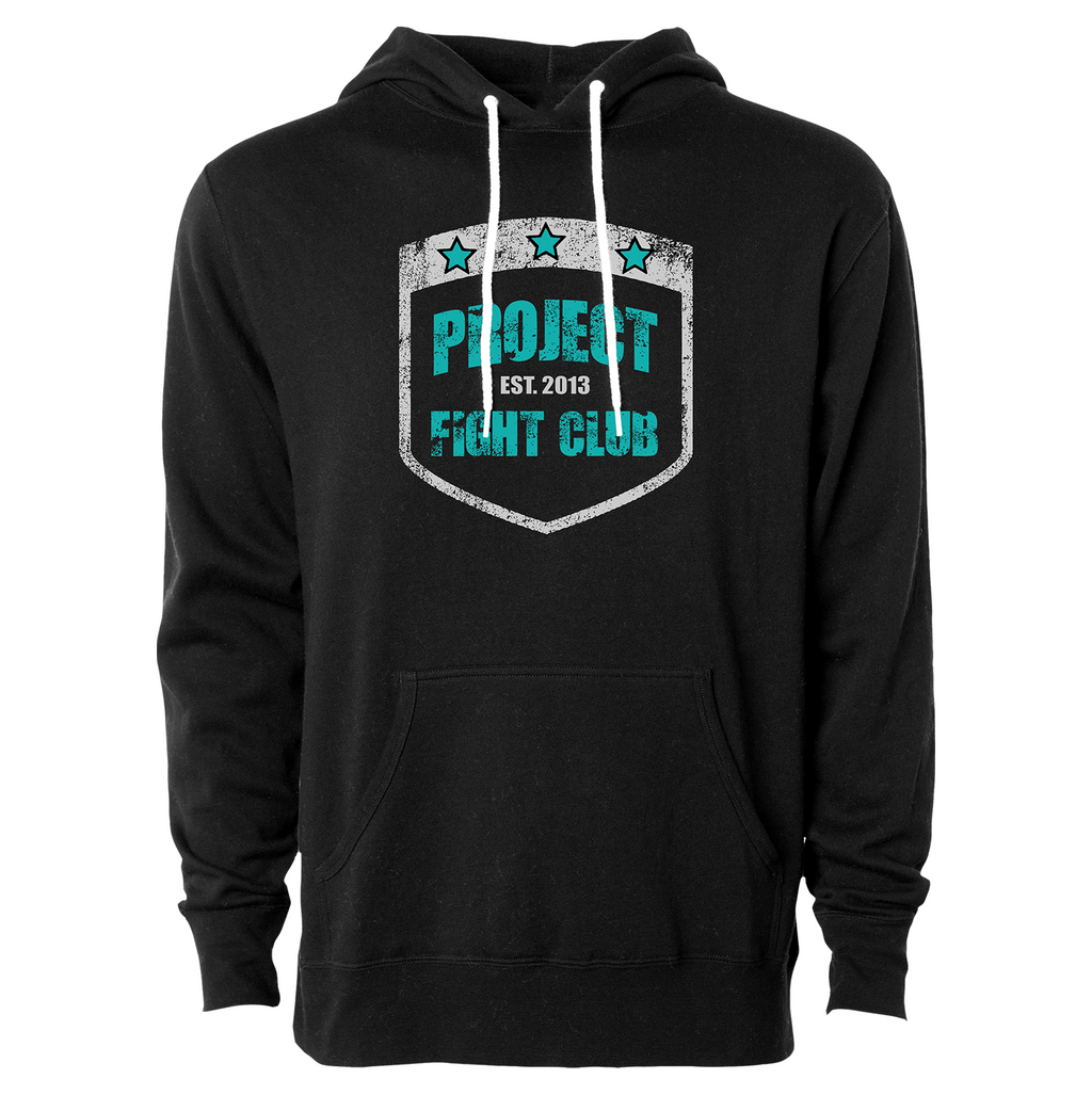 BLACK LIGHTWEIGHT HOODIE - FIGHT ADDICTION