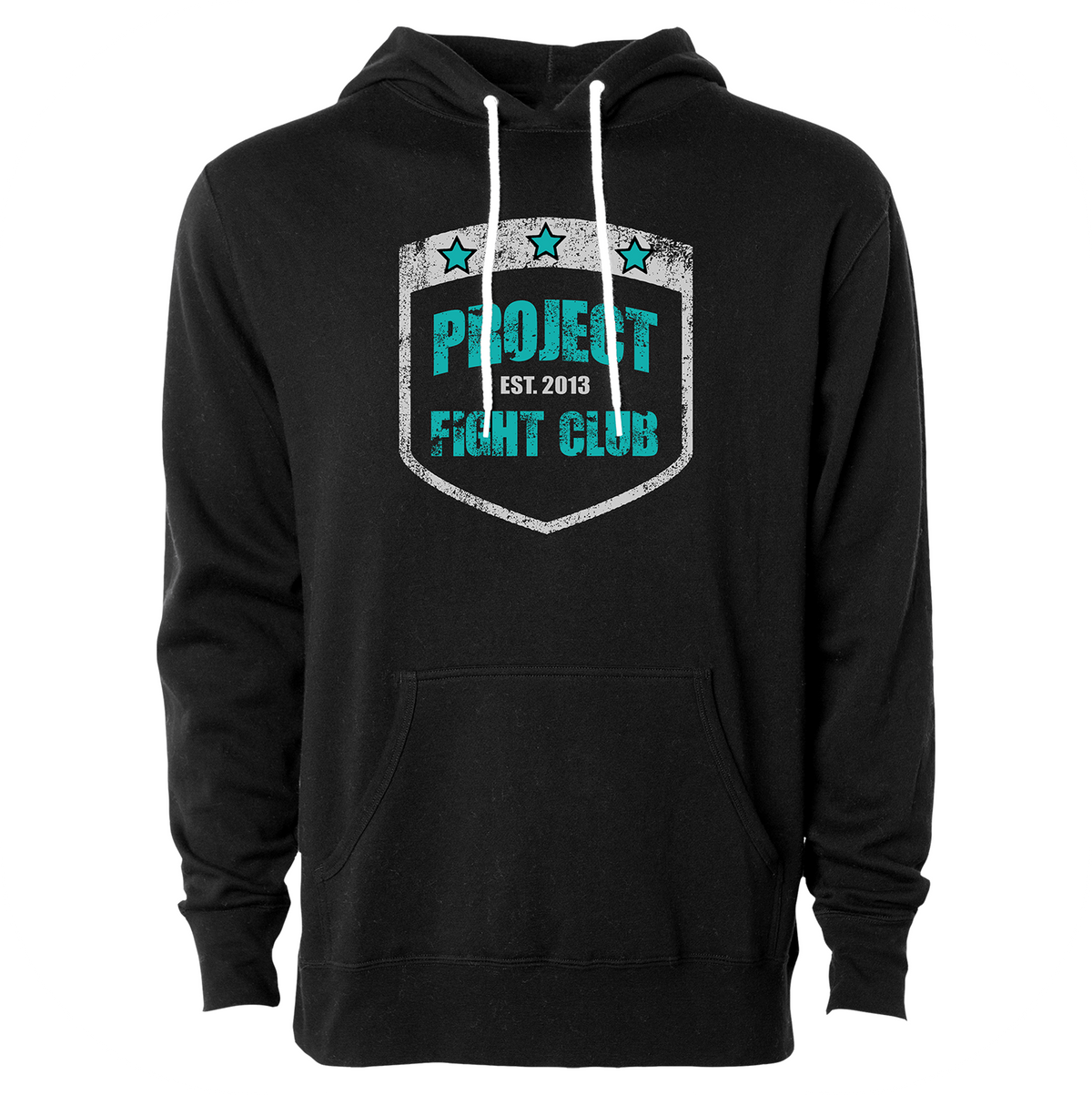 BLACK LIGHTWEIGHT HOODIE - FIGHT ADDICTION