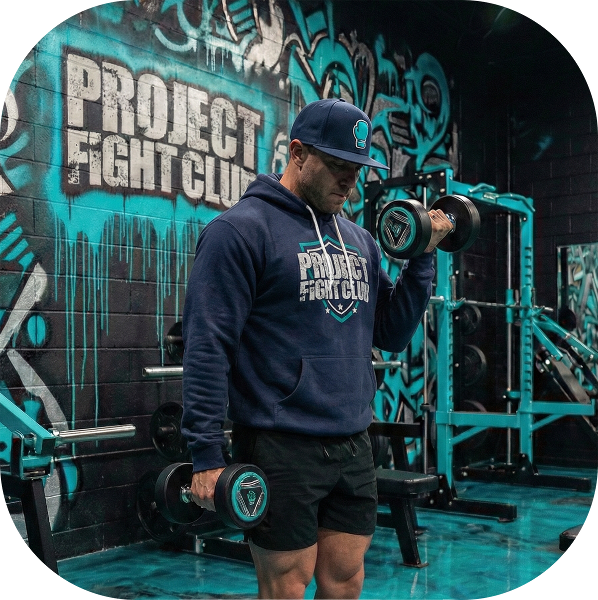 NAVY LIGHTWEIGHT HOODIE - FIGHT ADDICTION
