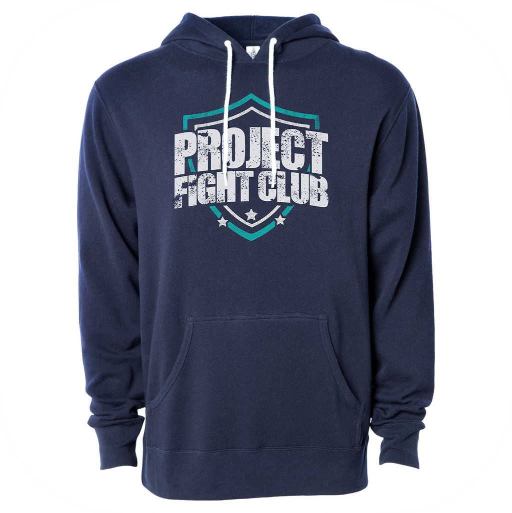 NAVY LIGHTWEIGHT HOODIE - FIGHT ADDICTION