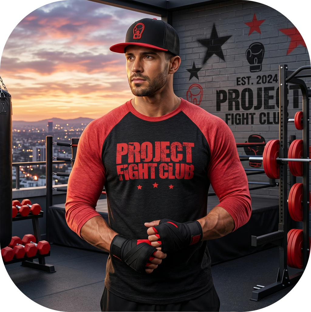 BLACK & RED BASEBALL TEE - HONOR FIREFIGHTERS & EMTs