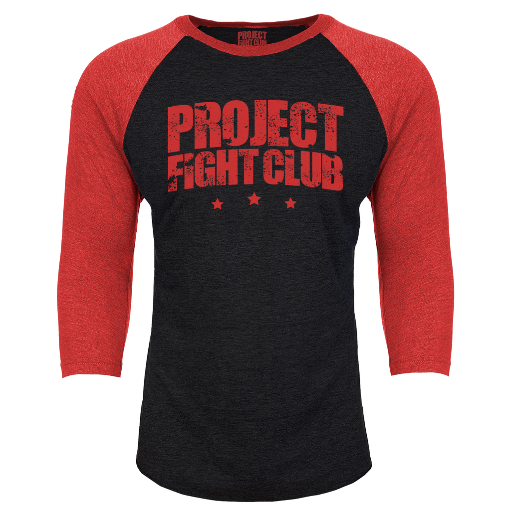 BLACK & RED BASEBALL TEE - HONOR FIREFIGHTERS & EMTs