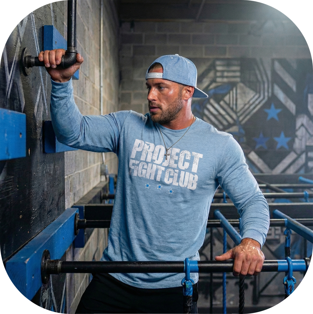 LIGHT BLUE LONG SLEEVE TEE #2 - SUPPORT POLICE