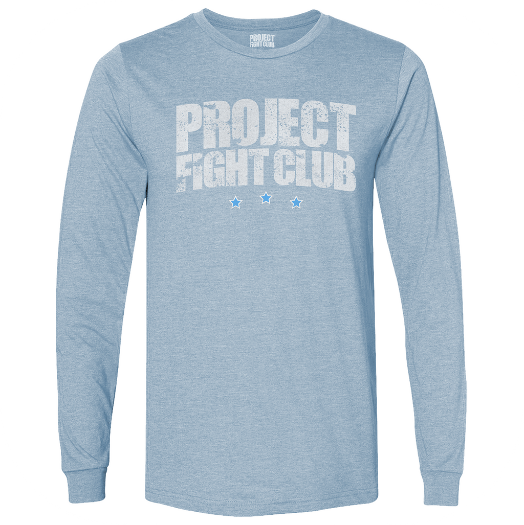 LIGHT BLUE LONG SLEEVE TEE #2 - SUPPORT POLICE