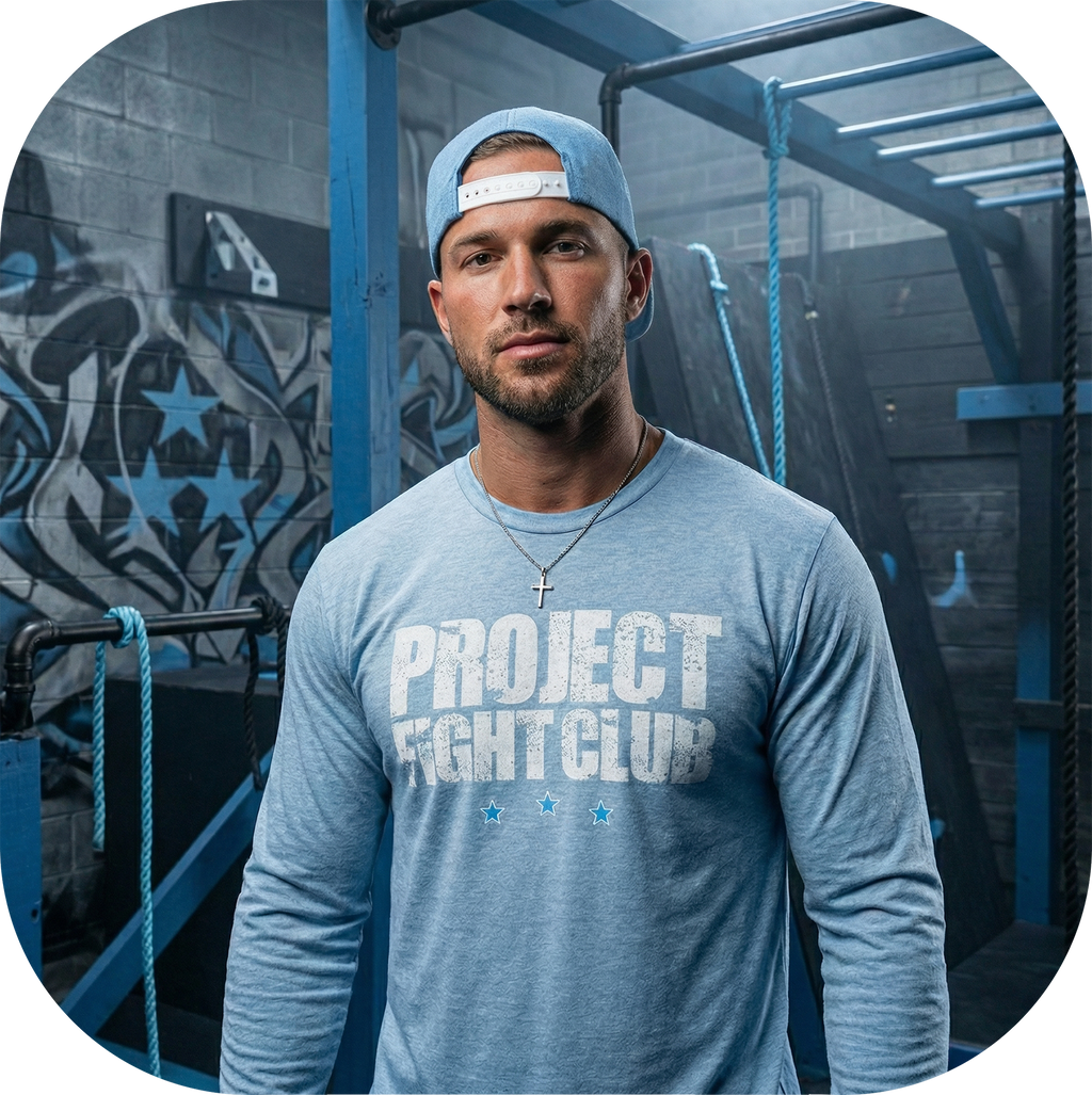 LIGHT BLUE LONG SLEEVE TEE #2 - SUPPORT POLICE