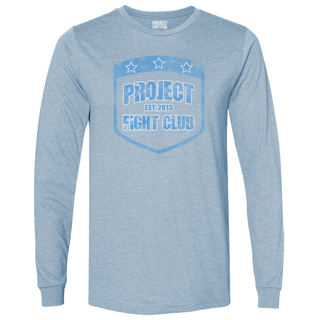 LIGHT BLUE LONG SLEEVE TEE - SUPPORT POLICE