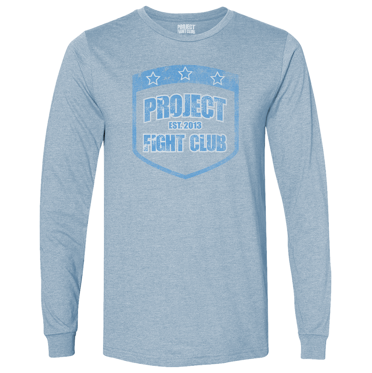 LIGHT BLUE LONG SLEEVE TEE - SUPPORT POLICE