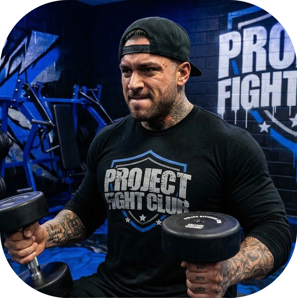 BLACK LONG SLEEVE TEE #2 - SUPPORT POLICE