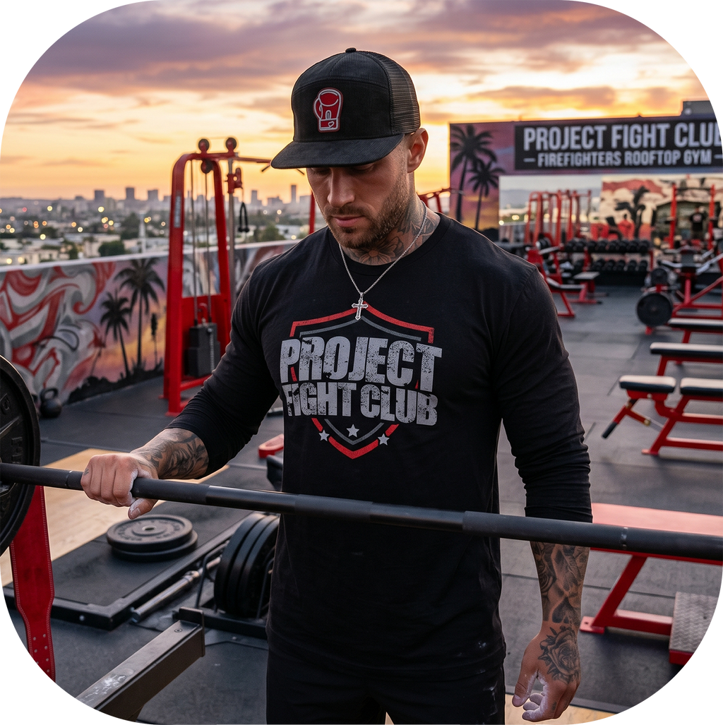 BLACK LONG SLEEVE TEE #2 - HONOR FIREFIGHTERS & EMTs