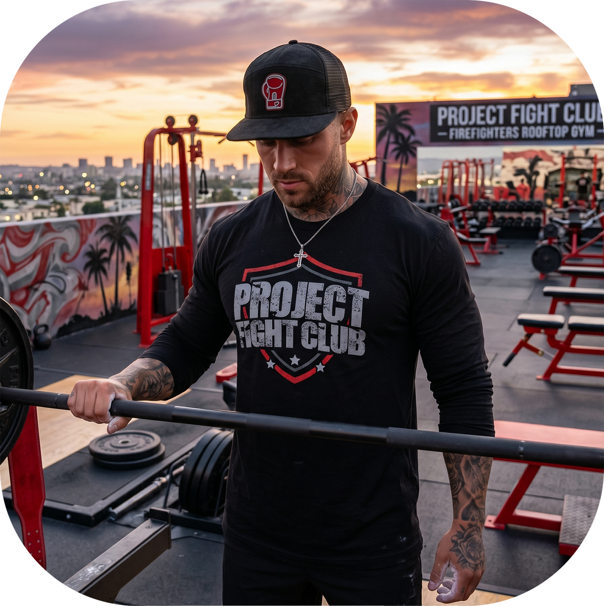 BLACK LONG SLEEVE TEE #2 - HONOR FIREFIGHTERS & EMTs