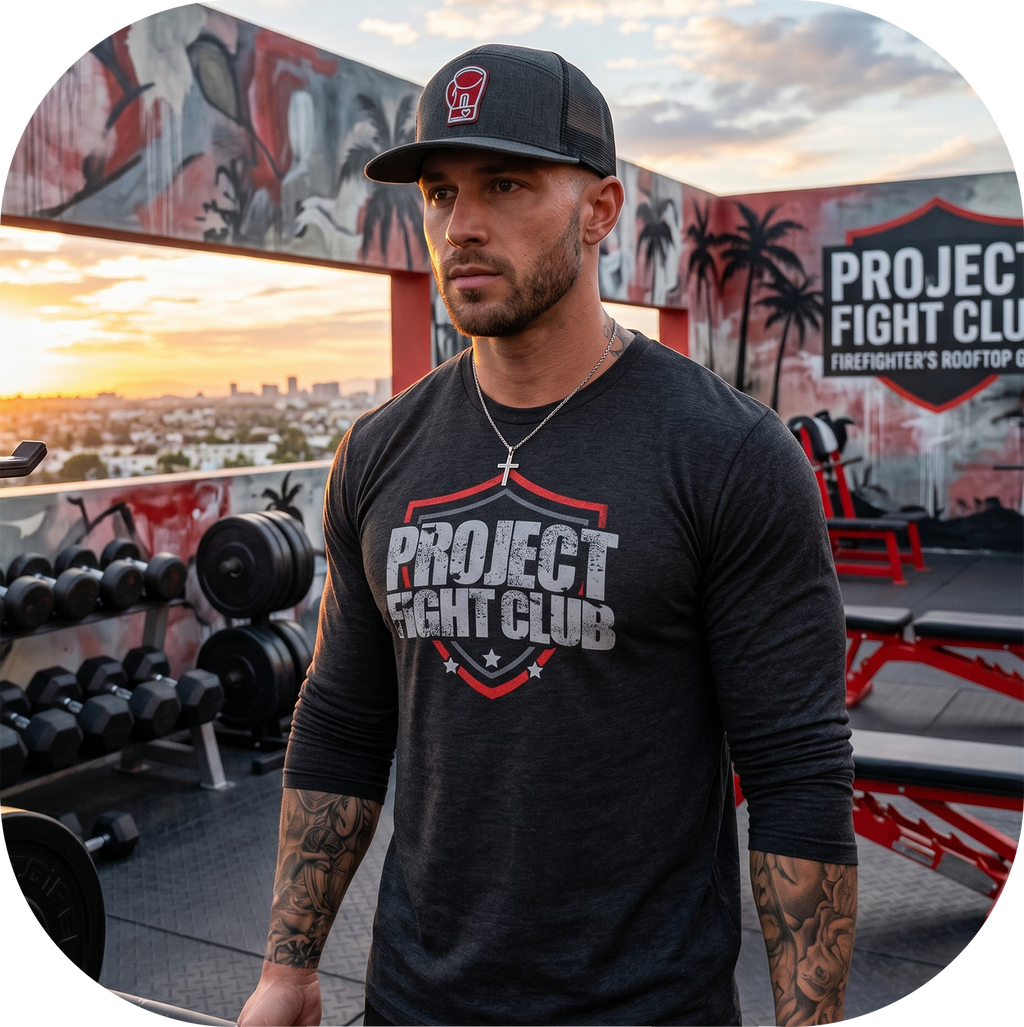 BLACK LONG SLEEVE TEE #2 - HONOR FIREFIGHTERS & EMTs