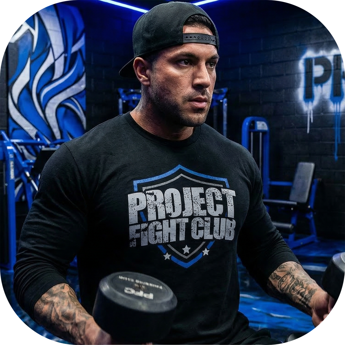 BLACK LONG SLEEVE TEE #2 - SUPPORT POLICE