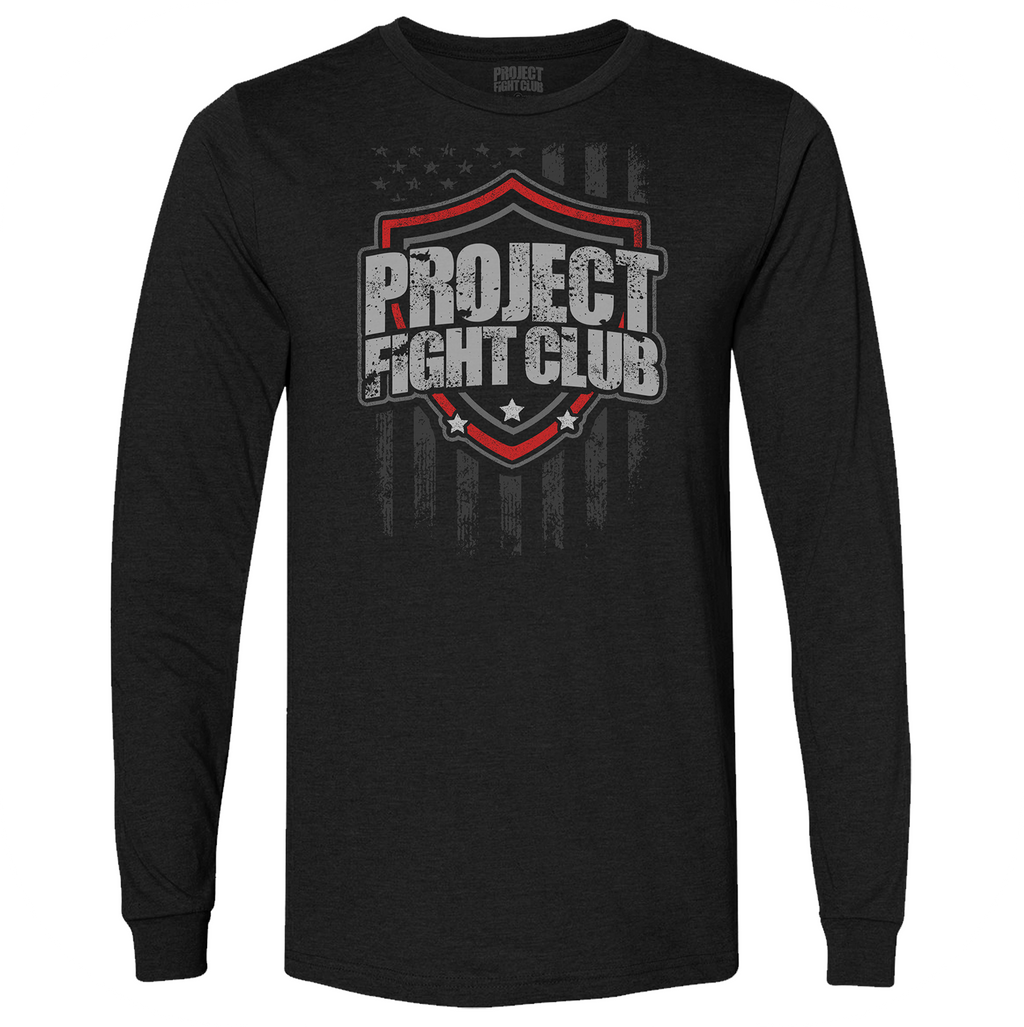 BLACK LONG SLEEVE TEE #3 - HONOR FIREFIGHTERS & EMTs