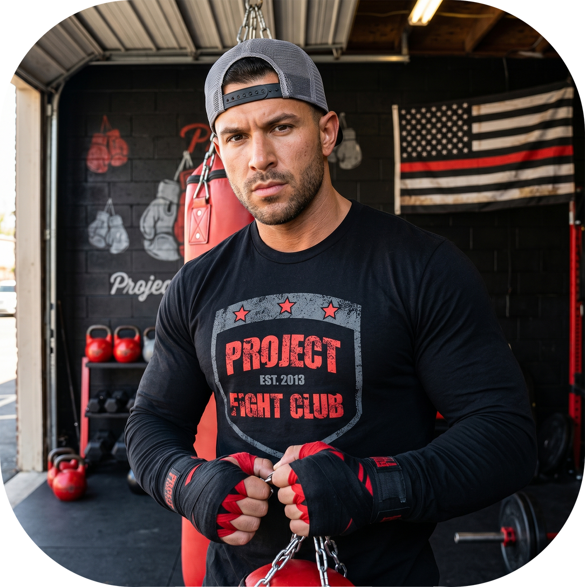 BLACK LONG SLEEVE TEE #4 - HONOR FIREFIGHTERS & EMTs