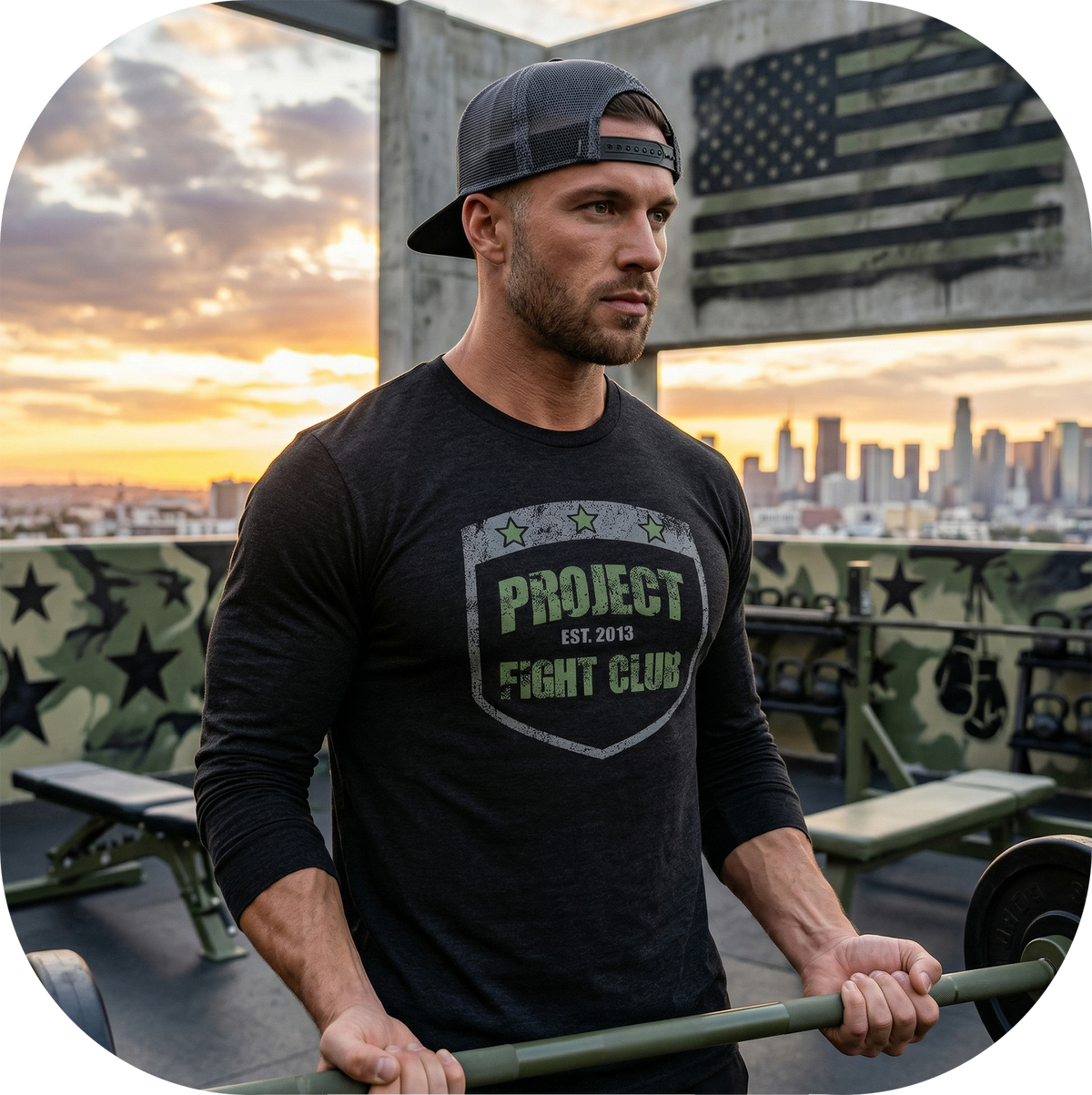 BLACK LONG SLEEVE SHIRT 4- HONOR SOLDIERS & VETERANS
