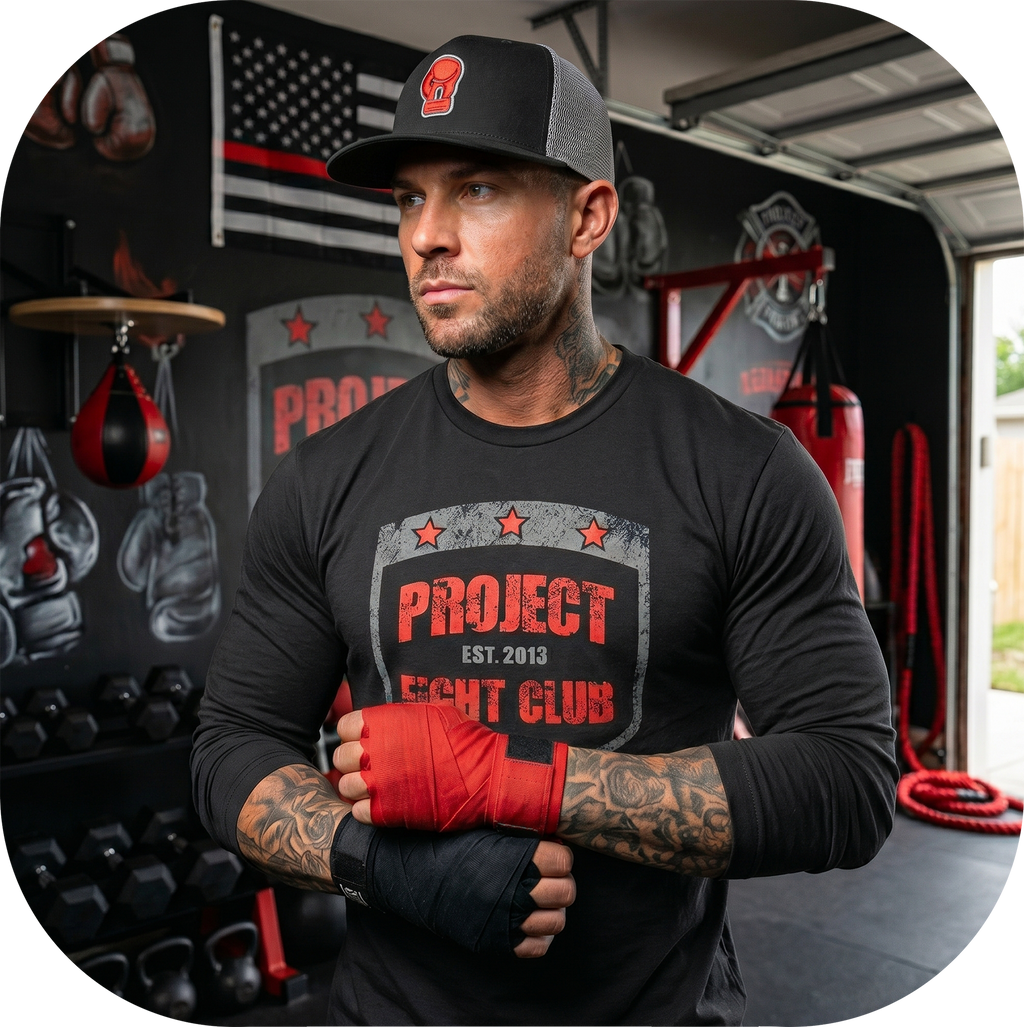 BLACK LONG SLEEVE TEE #4 - HONOR FIREFIGHTERS & EMTs