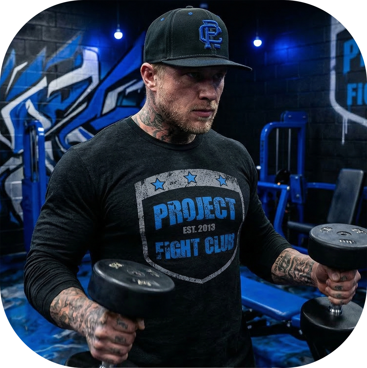 BLACK LONG SLEEVE TEE #4 - SUPPORT POLICE