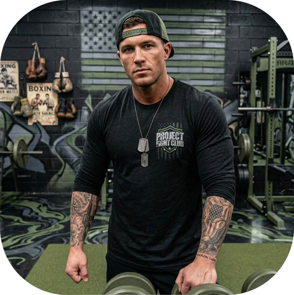 BLACK LONG SLEEVE TEE 6 - HONOR SOLDIERS & VETERANS