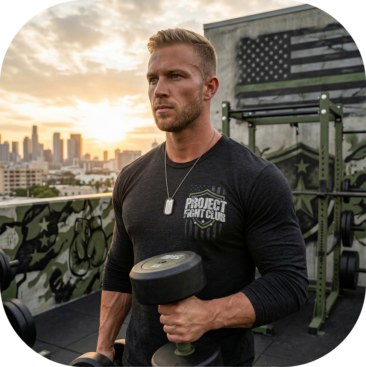 BLACK LONG SLEEVE TEE 6 - HONOR SOLDIERS & VETERANS
