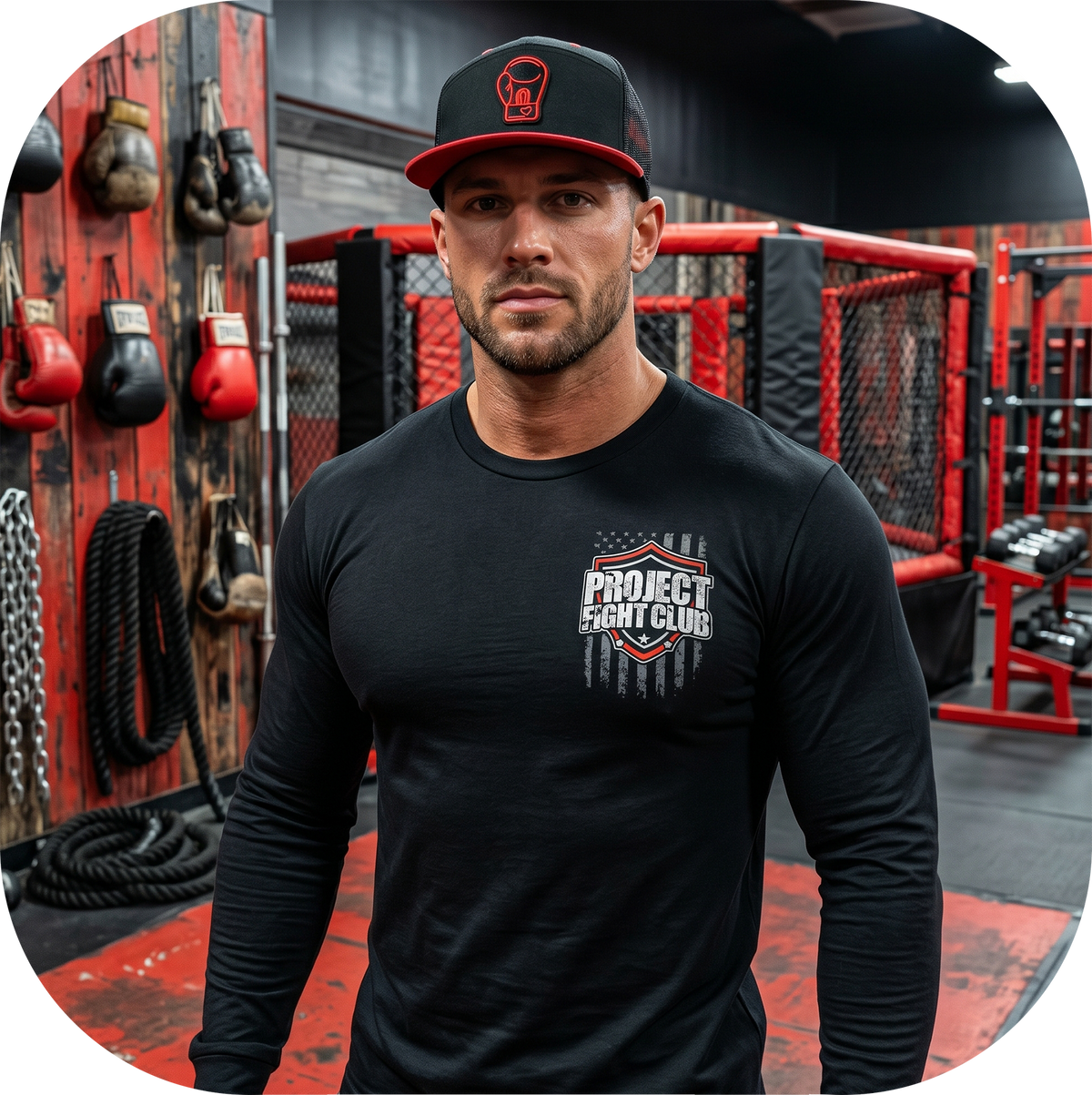 BLACK LONG SLEEVE TEE #6 - HONOR FIREFIGHTERS & EMTs