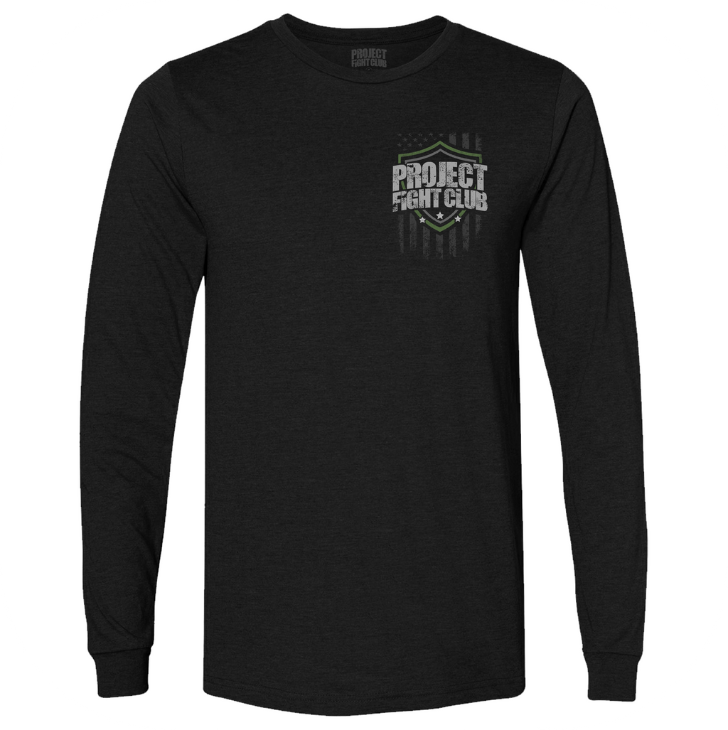 BLACK LONG SLEEVE TEE 6 - HONOR SOLDIERS & VETERANS