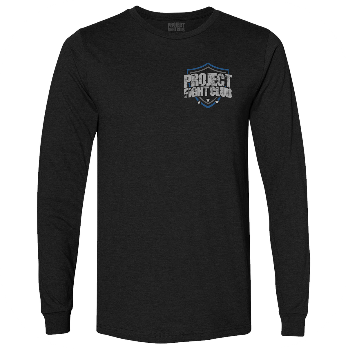 MENS BLACK LONG SLEEVE TEE #6 - SUPPORT POLICE
