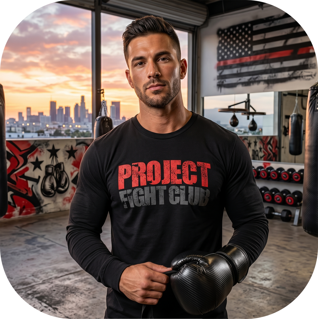 BLACK LONG SLEEVE TEE - HONOR FIREFIGHTERS & EMTs