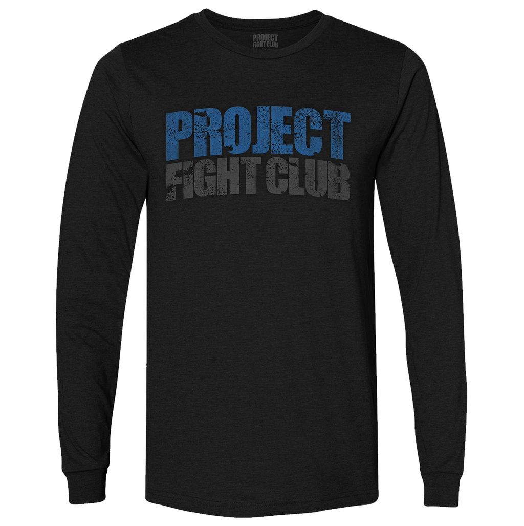 BLACK LONG SLEEVE T-SHIRT - SUPPORT POLICE