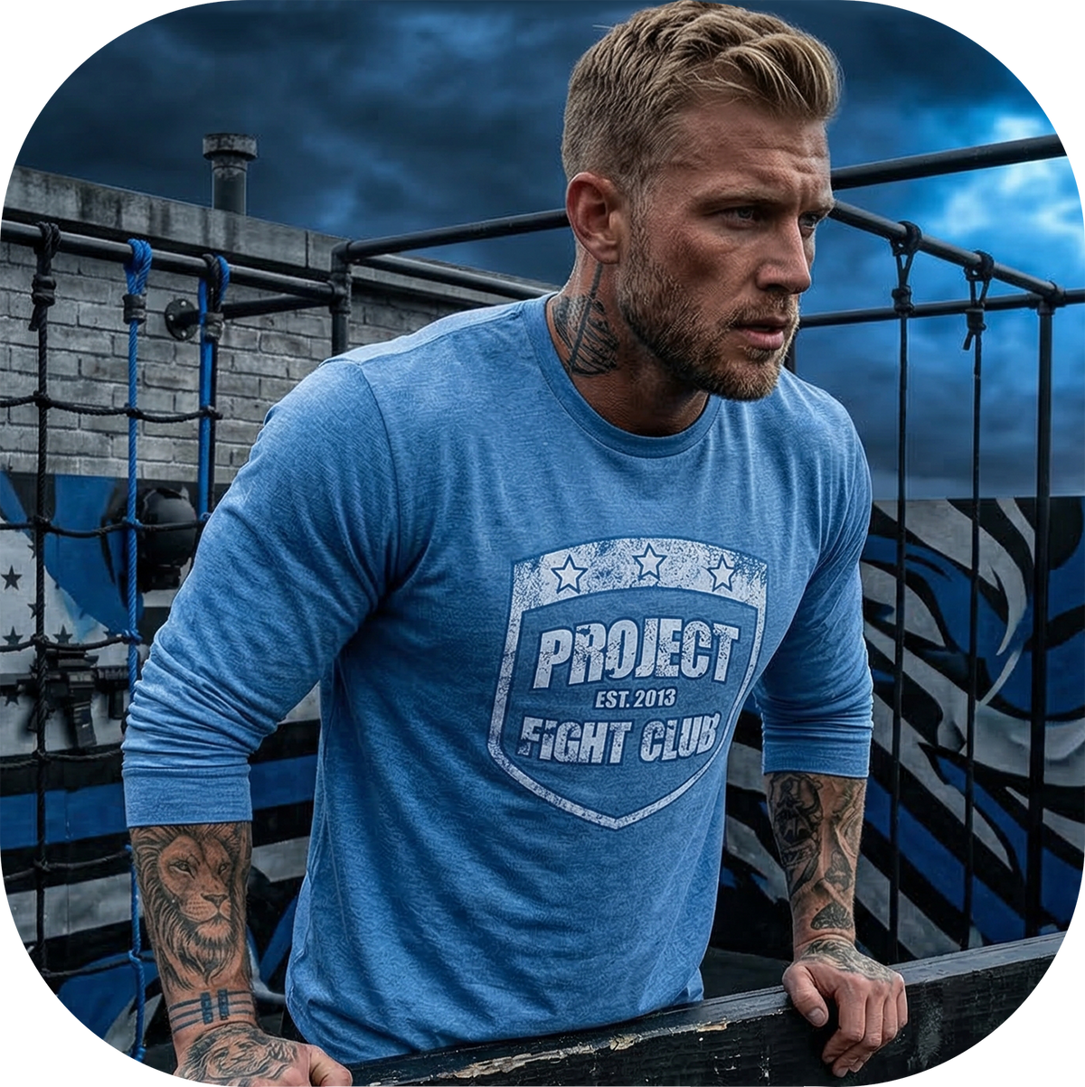 CAROLINA BLUE LONG SLEEVE TEE - SUPPORT POLICE
