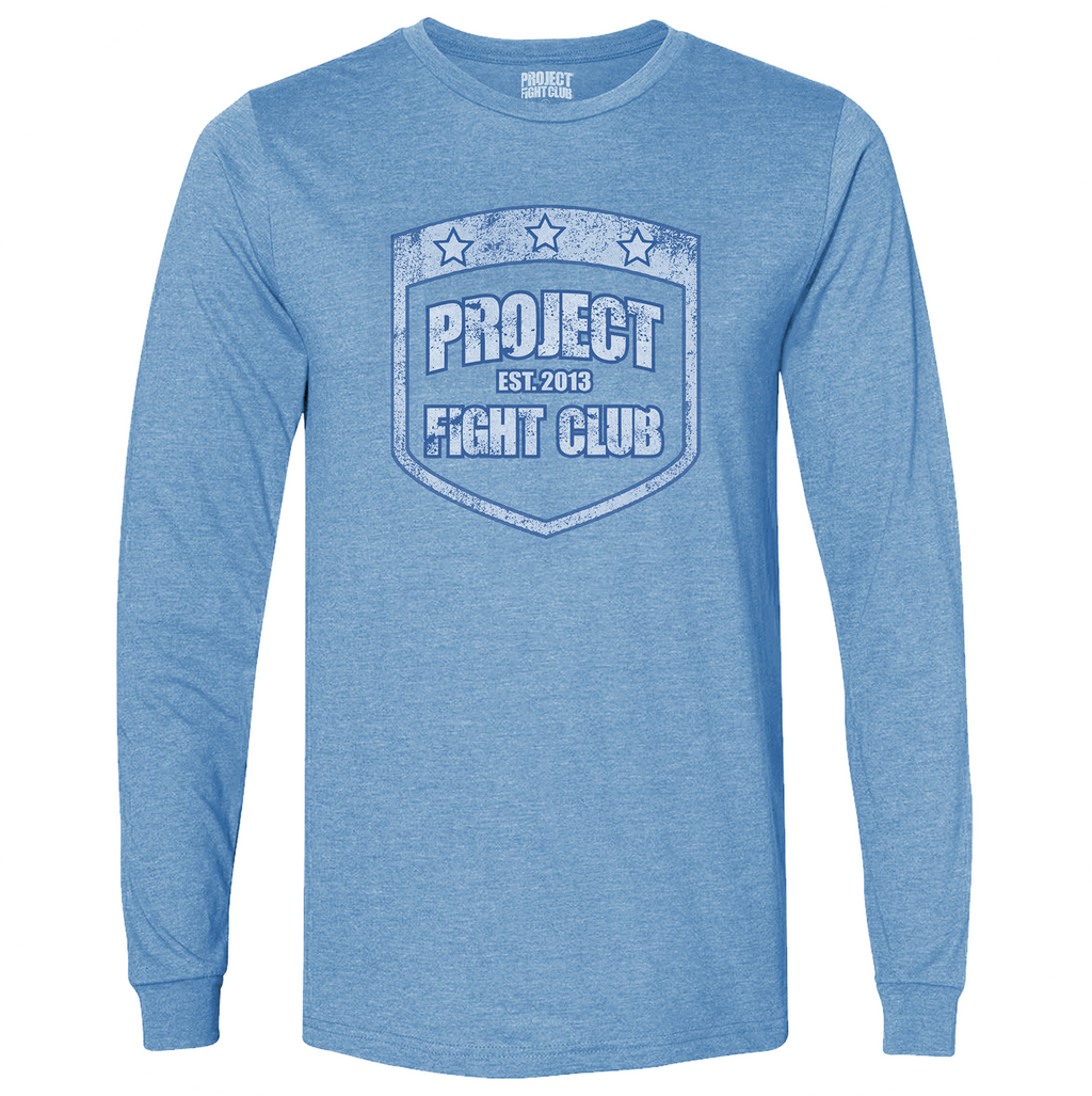 CAROLINA BLUE LONG SLEEVE TEE - SUPPORT POLICE