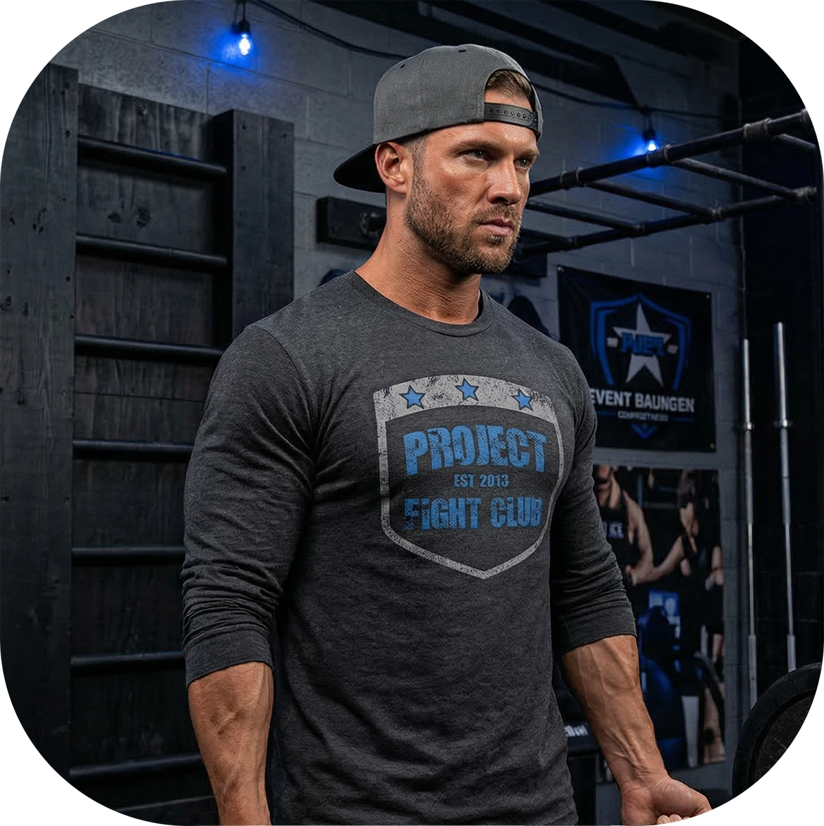 CHARCOAL LONG SLEEVE TEE - POLICE