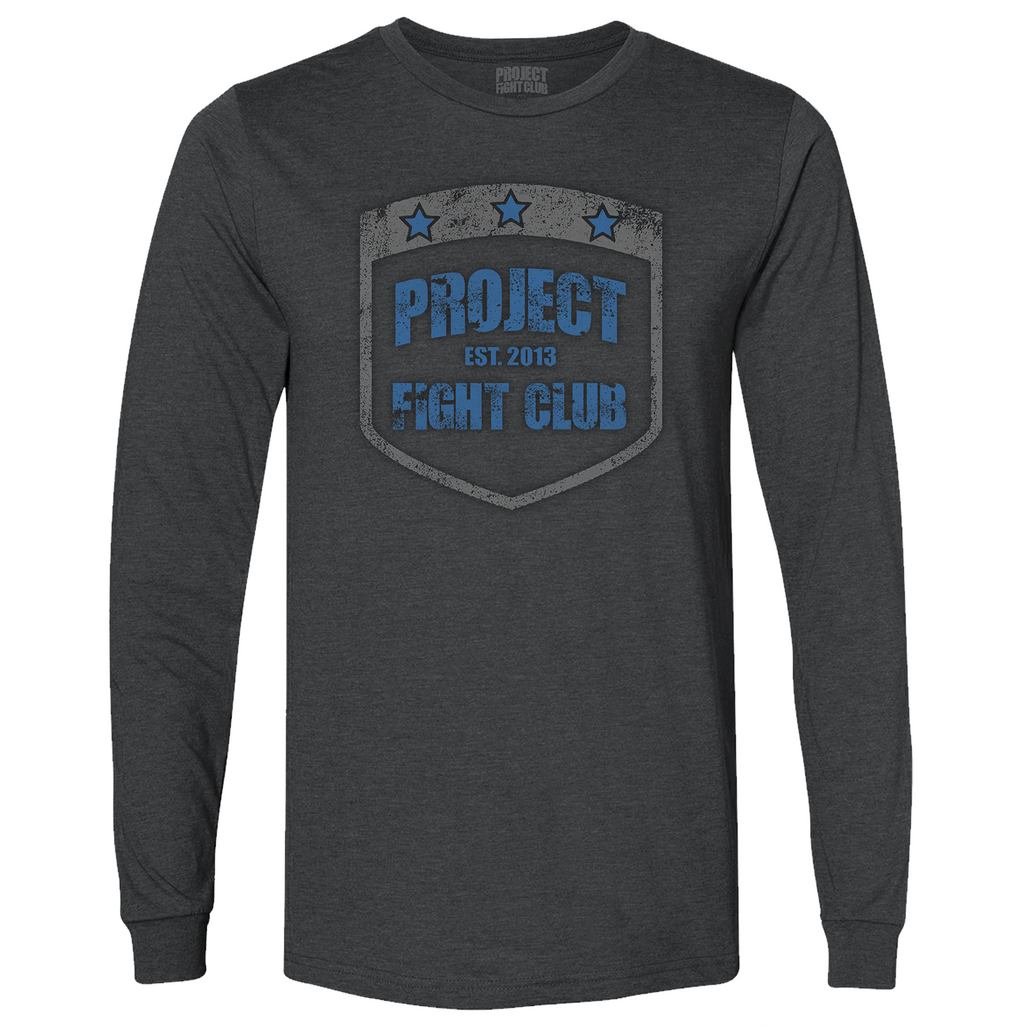 CHARCOAL LONG SLEEVE TEE - POLICE