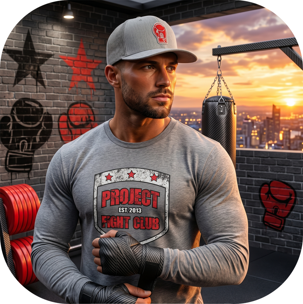 GREY LONG SLEEVE TEE - HONOR FIREFIGHTERS & EMTs