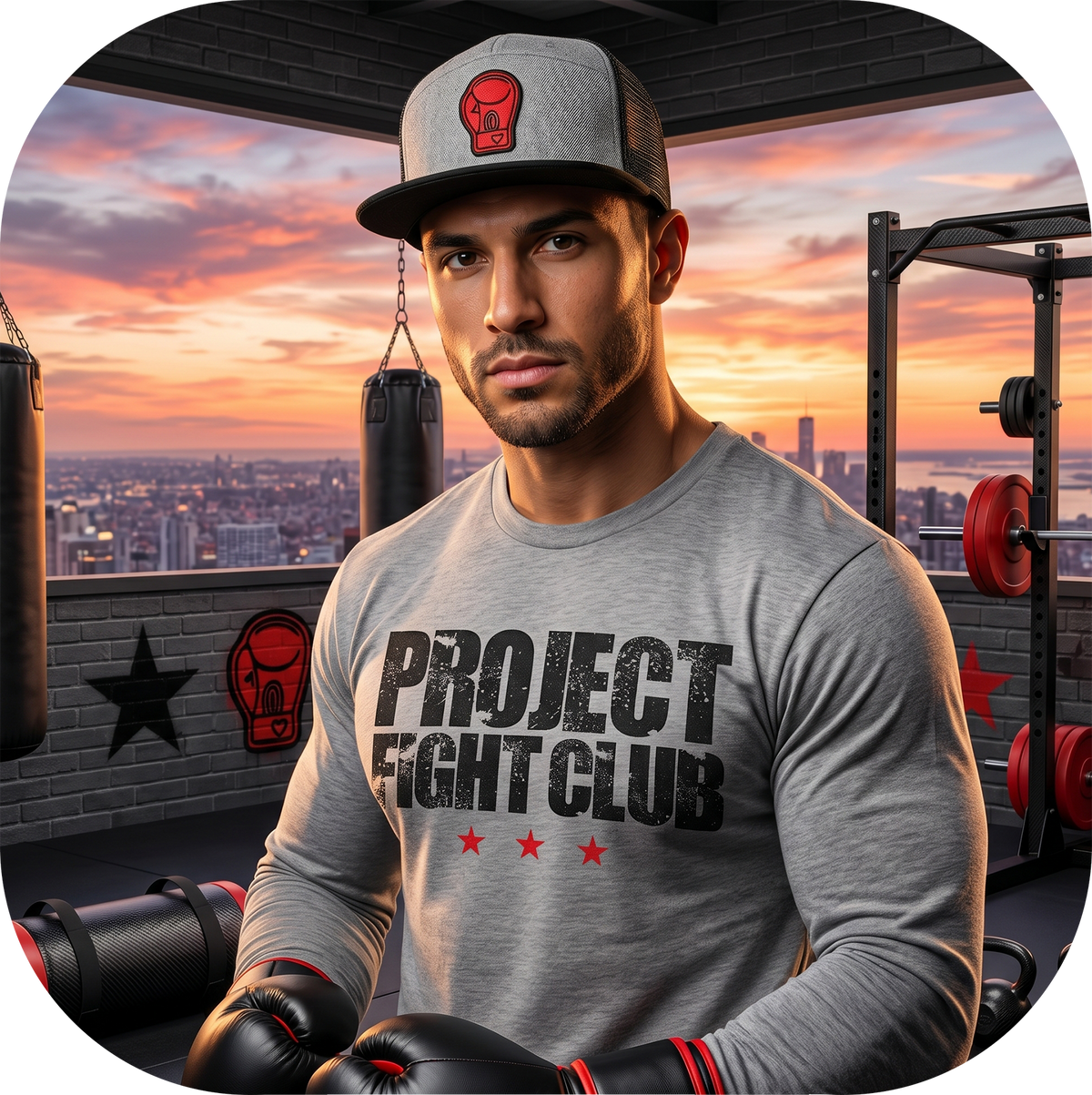 GREY LONG SLEEVE TEE #2 - HONOR FIREFIGHTERS & EMTs