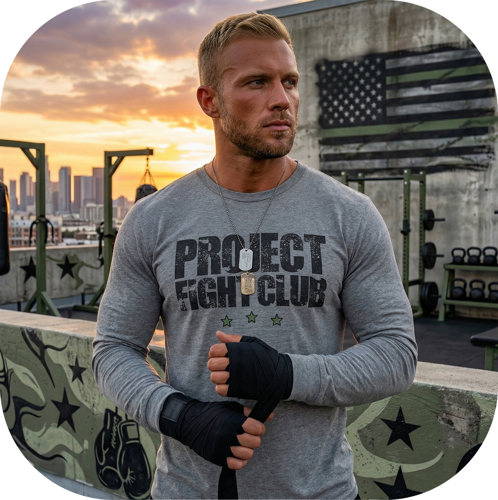 GREY LONG SLEEVE 2 - HONOR SOLDIERS & VETERANS