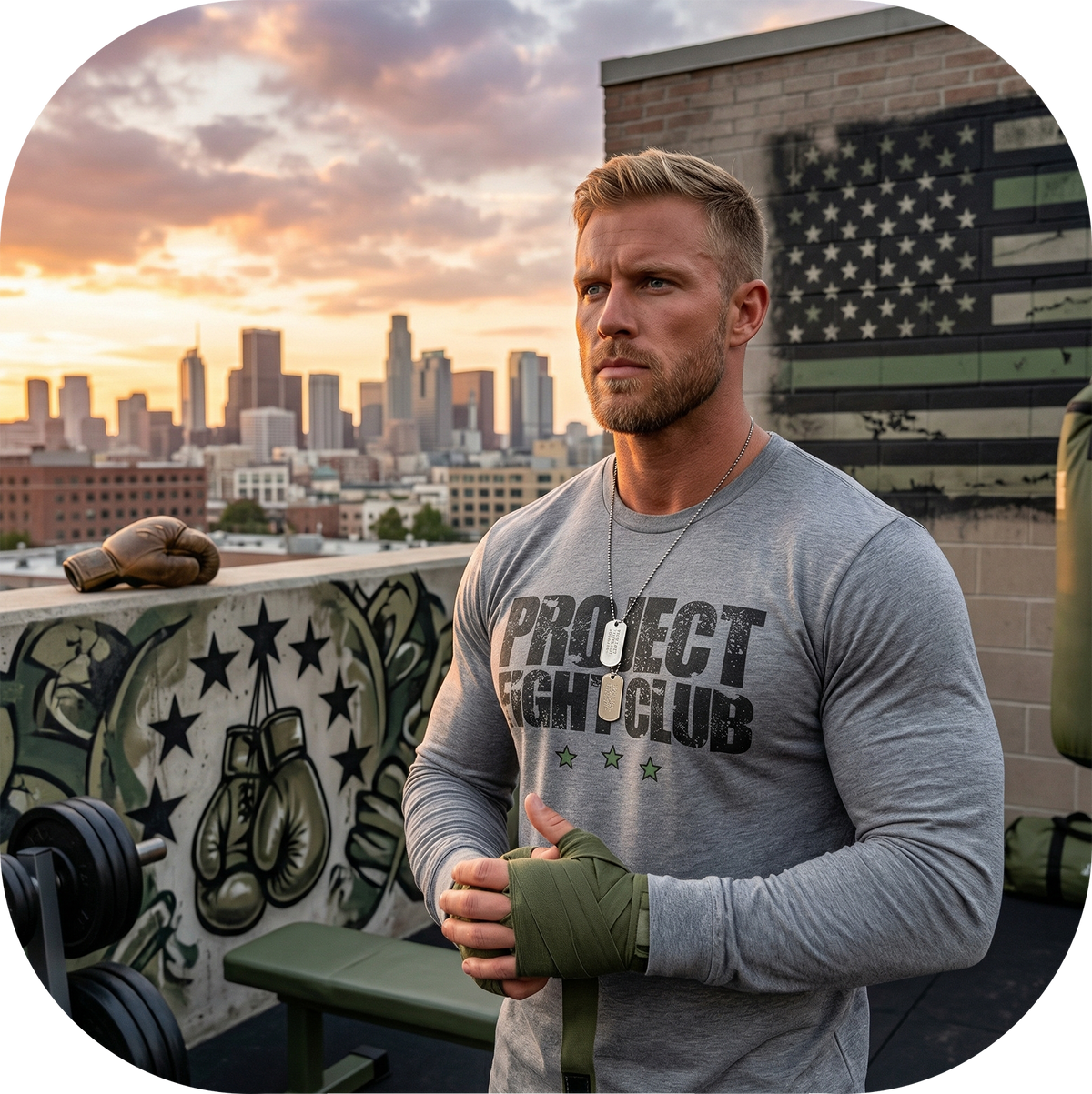 GREY LONG SLEEVE 2 - HONOR SOLDIERS & VETERANS