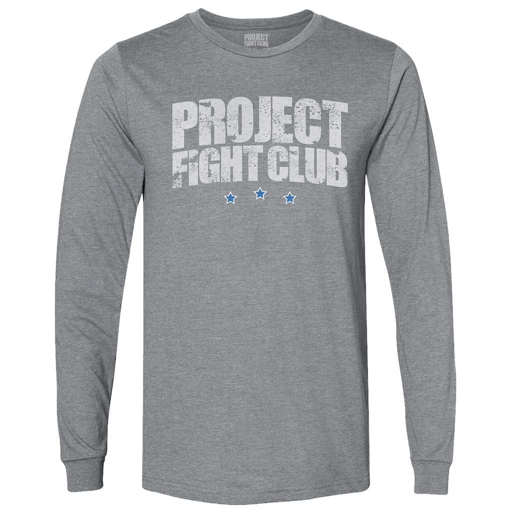 GREY LONG SLEEVE TEE #2 - SUPPORT POLICE