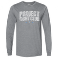 GREY LONG SLEEVE TEE #2 - SUPPORT POLICE