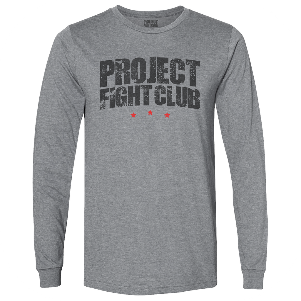 GREY LONG SLEEVE TEE #2 - HONOR FIREFIGHTERS & EMTs