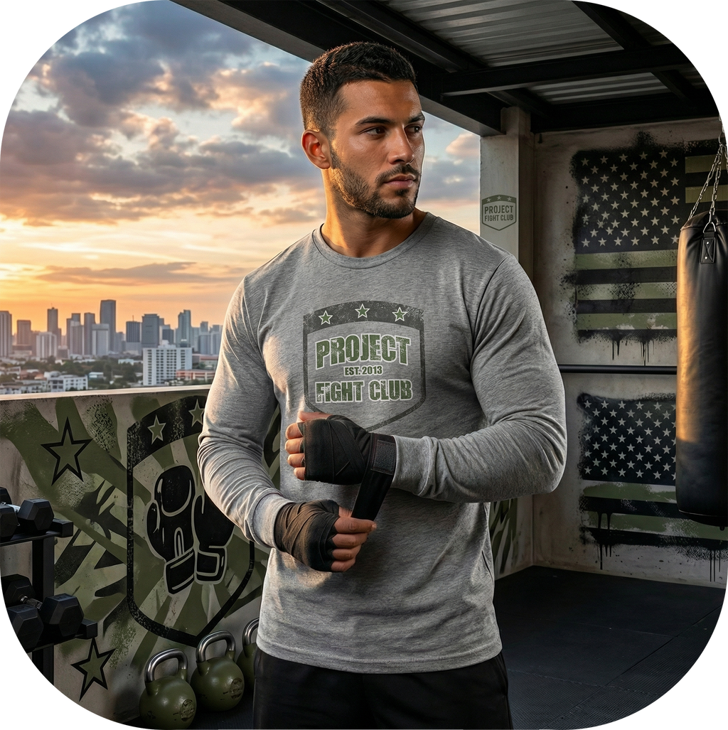 GREY LONG SLEEVE SHIRT 3 - HONOR SOLDIERS & VETERANS