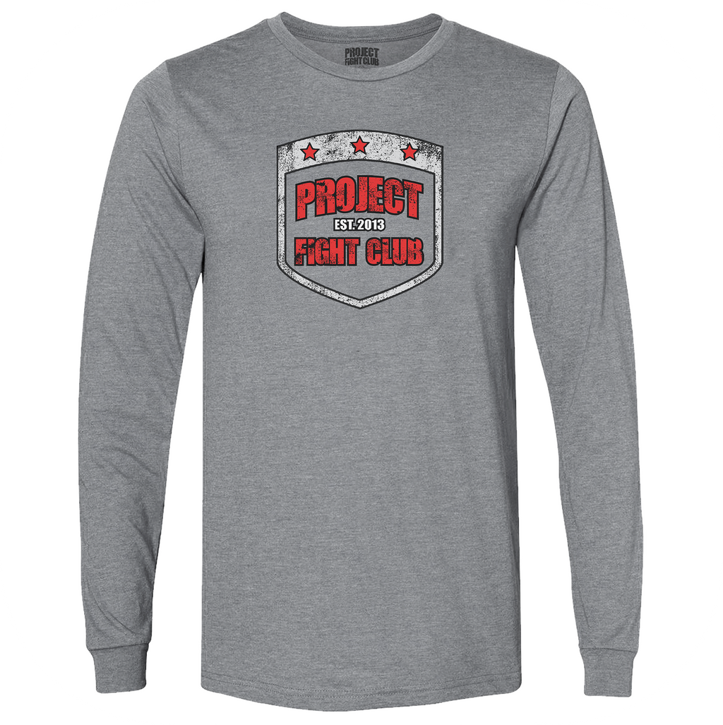 GREY LONG SLEEVE TEE - HONOR FIREFIGHTERS & EMTs