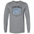 GREY LONG SLEEVE TEE - SUPPORT POLICE