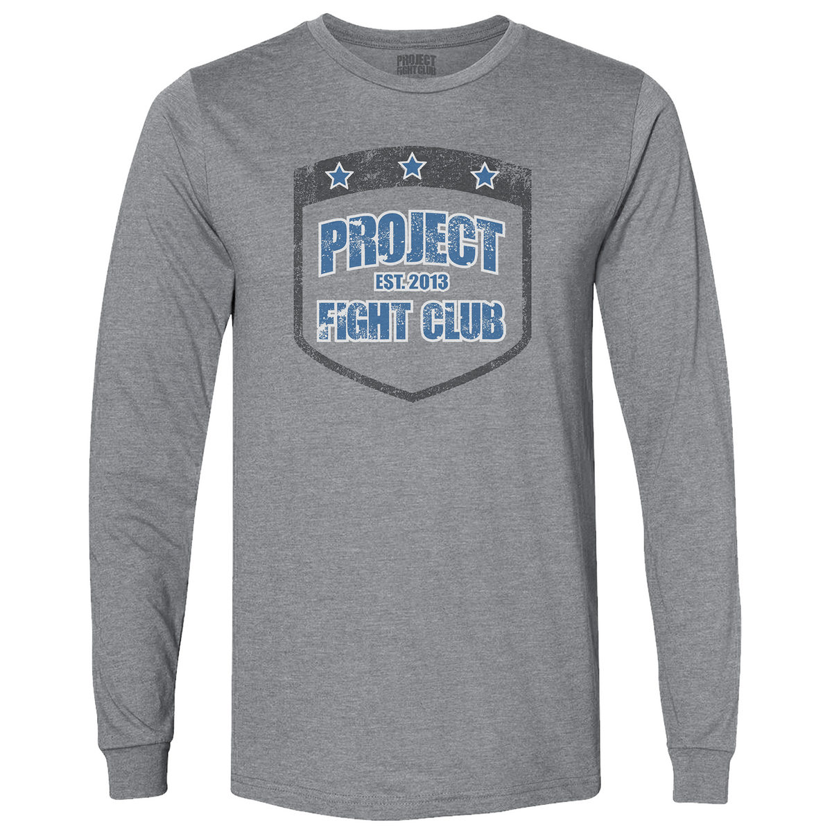 GREY LONG SLEEVE TEE - SUPPORT POLICE