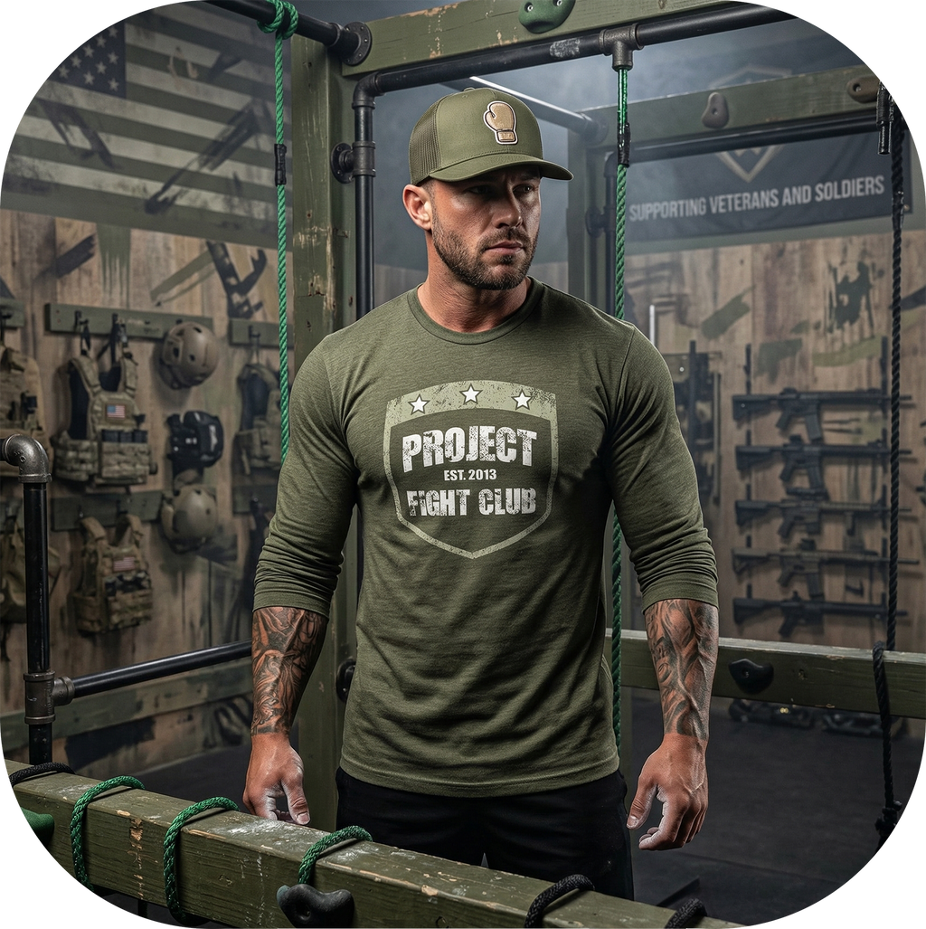 MILITARY GREEN LONG SLEEVE 3 - HONOR SOLDIERS & VETERANS