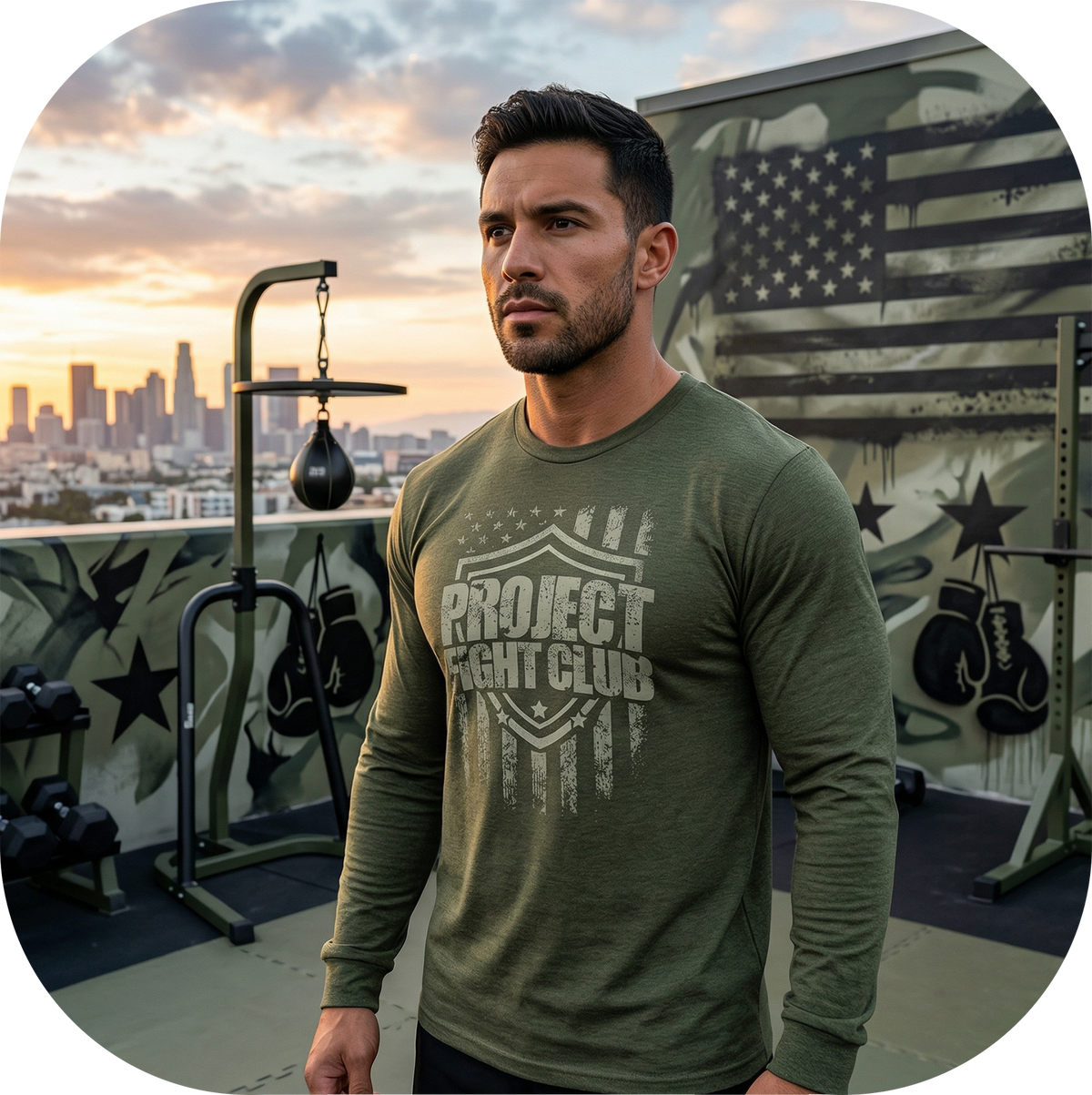 MILITARY GREEN LONG SLEEVE 2 - HONOR SOLDIERS & VETERANS