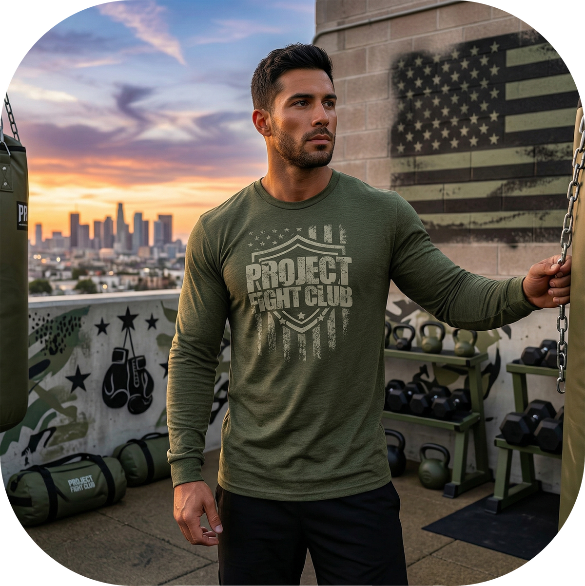 MILITARY GREEN LONG SLEEVE 2 - HONOR SOLDIERS & VETERANS