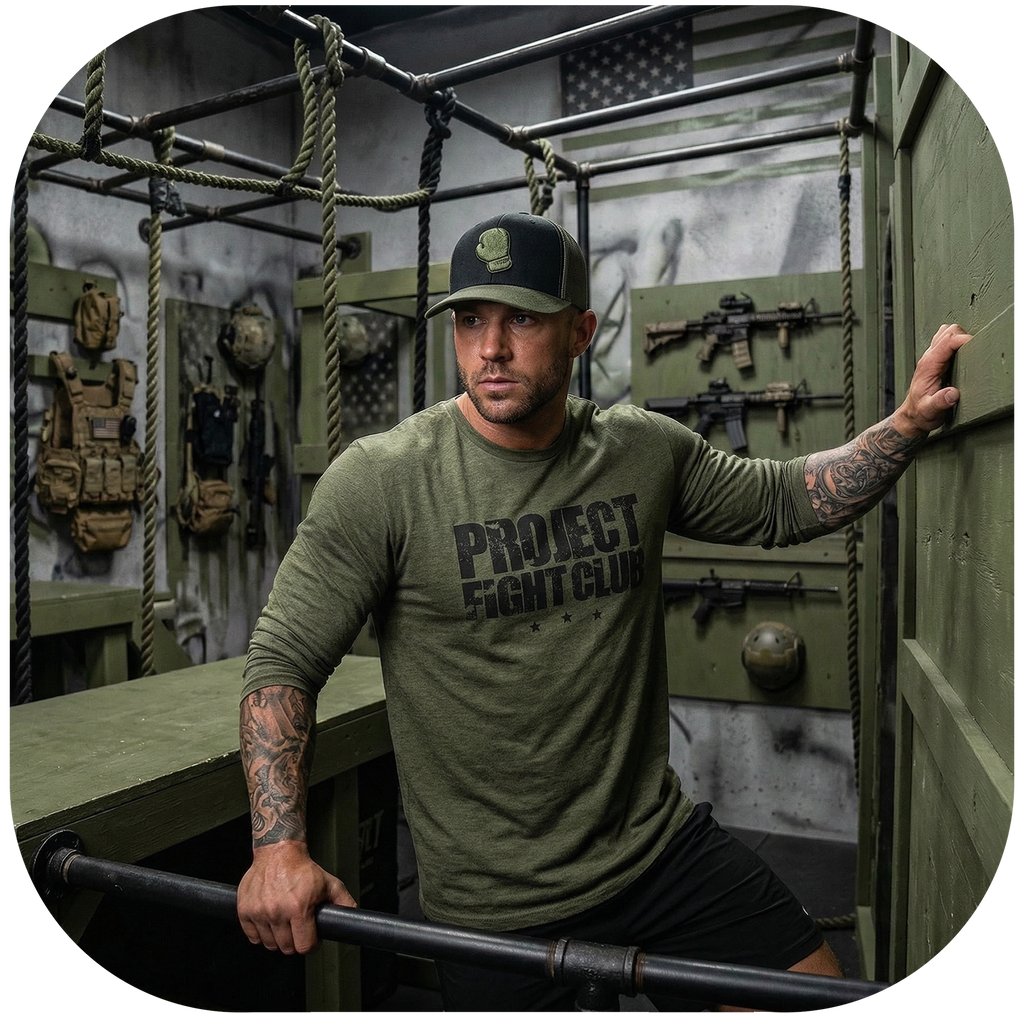 MILITARY GREEN LONG SLEEVE TEE - HONOR SOLDIERS & VETERANS